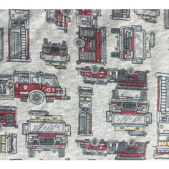 Gap Gray/Red/Blue Firetruck Print Hero Sweatshirt Boys Size 4 Years - Picture 3 of 9
